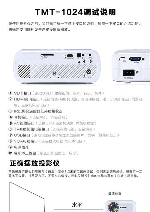 投影仪缺少哪些配件无法使用？更换配件后如何调试？